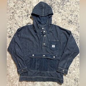 Lee Navy Striped Hooded Jacket